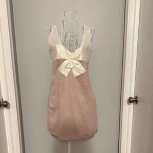 Bose Pink and Cream Mini Dress